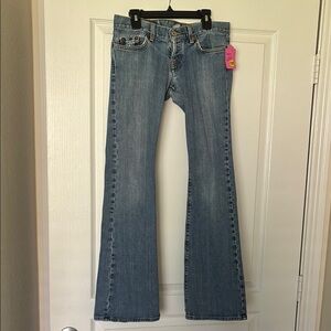 Vintage Lucky Brand size 27 Blue Flare Wide Leg Denim